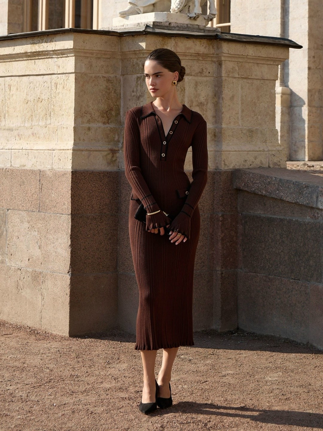 приталенное трикотажное платье,трикотажное платье,трикотажное платье теплое,трикотажное платье макси,трикотажное платье миди