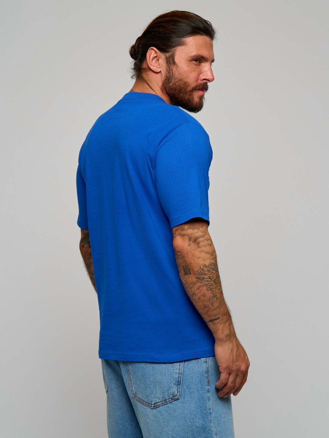 мужская футболка однотонная,синие футболки,футболка мужская,футболка,классическая мужская футболка