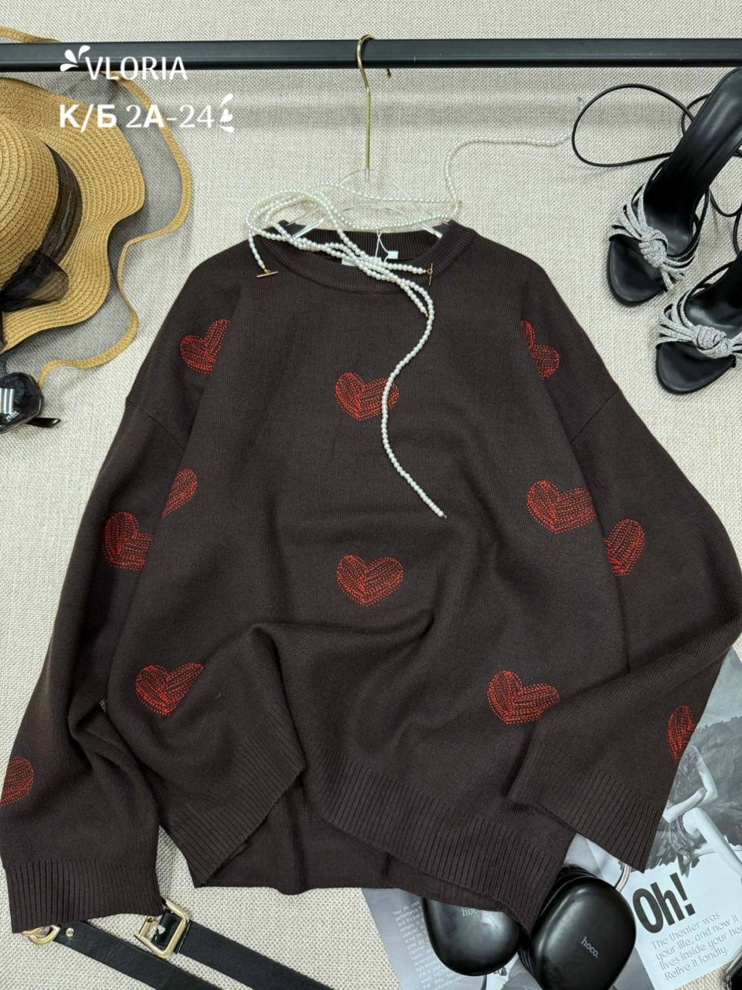 свитер оверсайз с сердцами,свитер оверсайз с сердечками,свитер оверсайз с сердечками удлиненный,свитер длинный оверсайз с сердечками,свитер женский оверсайз с сердечками
