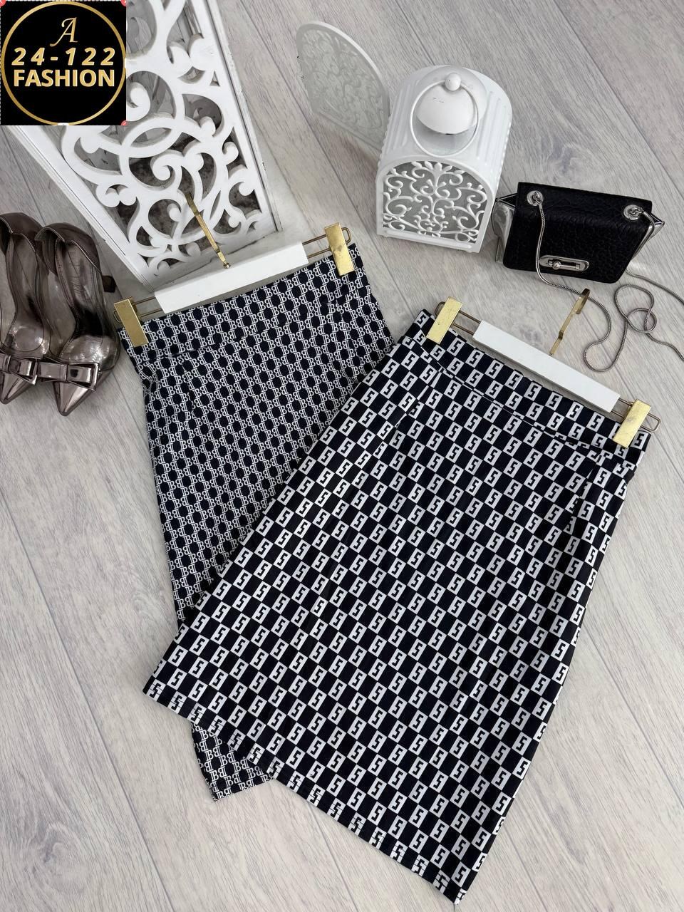 женская юбка,юбка,юбка с узором,трикотажная юбка,юбка с принтом