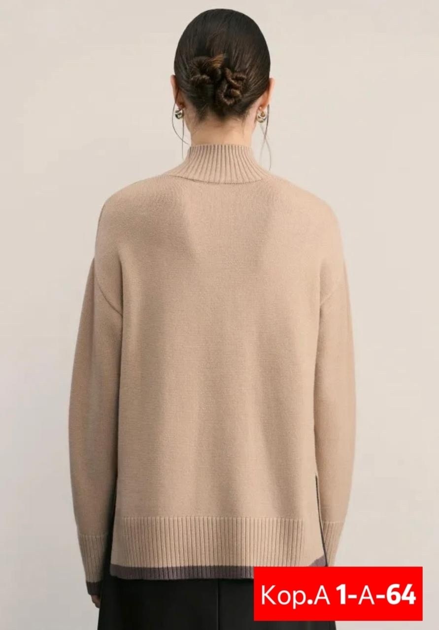 свитер женский zarina,джемпер женский с воротником,джемпер с высоким воротником,джемпер женский zarina,джемпер с воротником