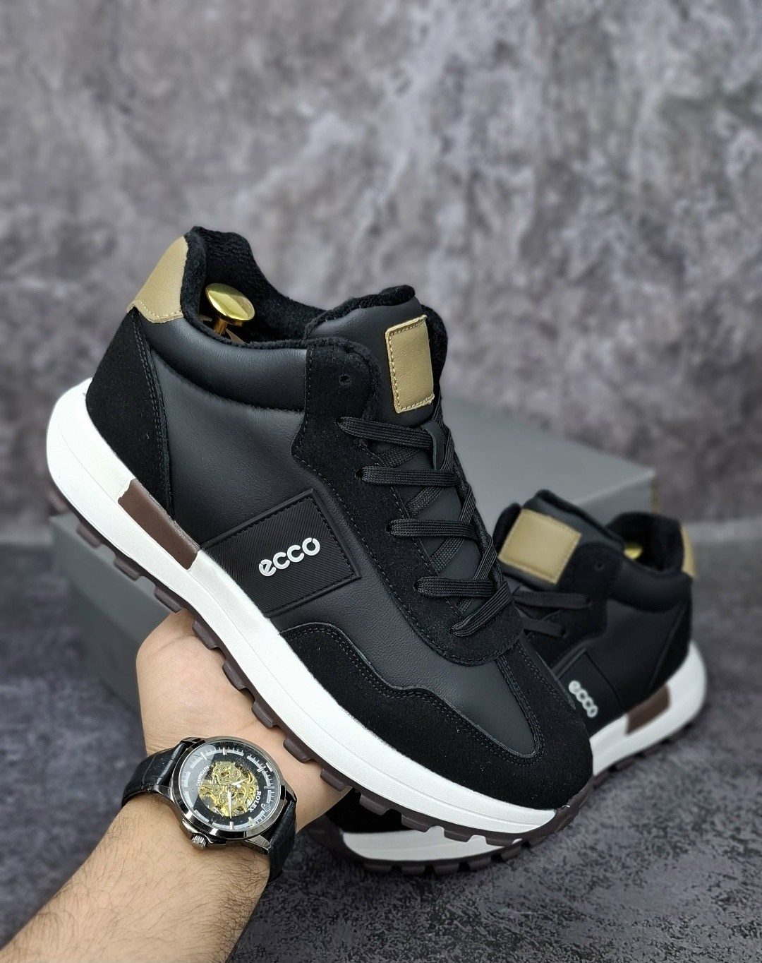 кроссовки мужские ecco,мужские зимние кроссовки,,мужская  кроссовки,кроссовка мужской