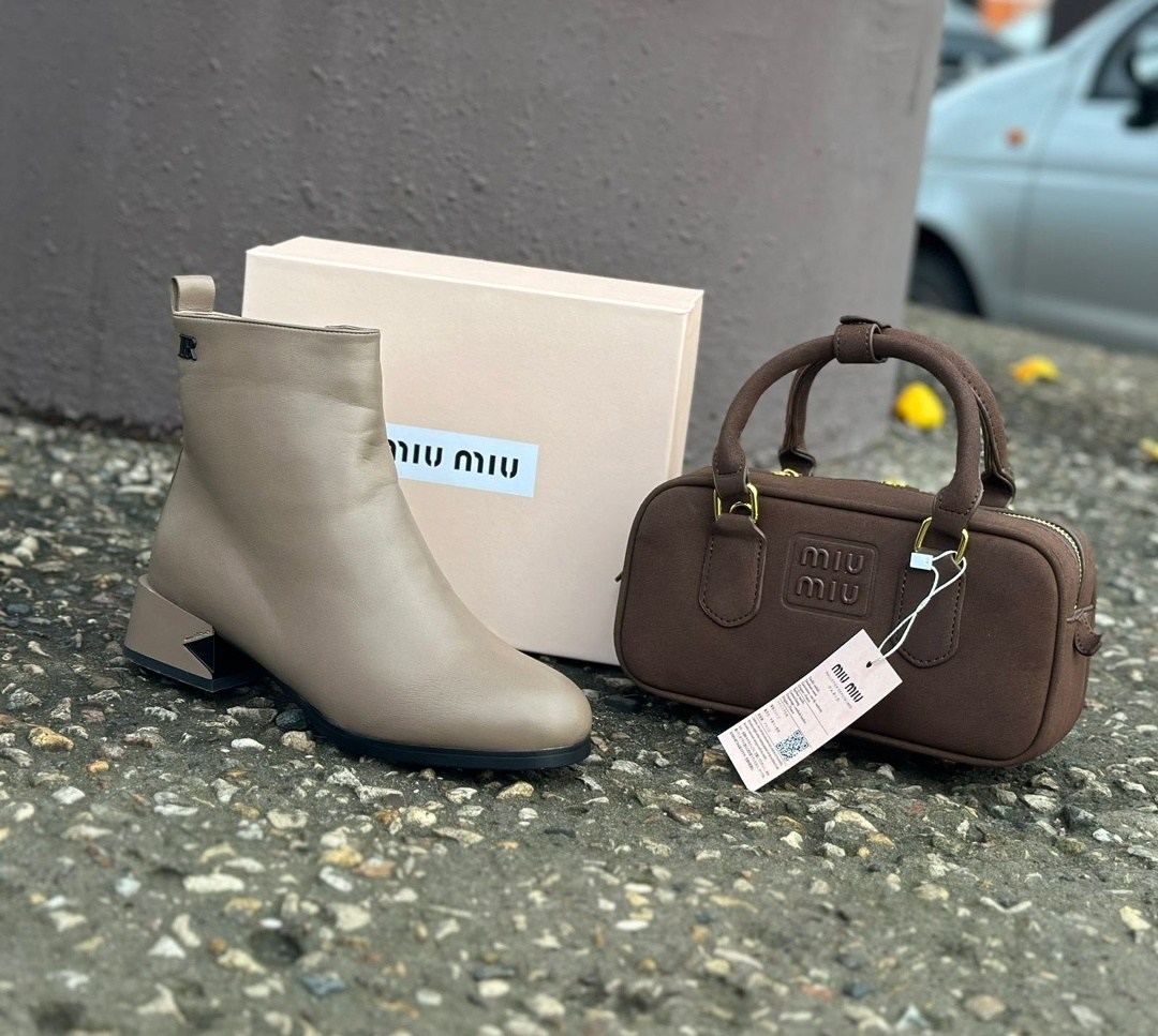 ботильоны miu miu,ботинки miu miu,,демисезонная ,женские ботильоны