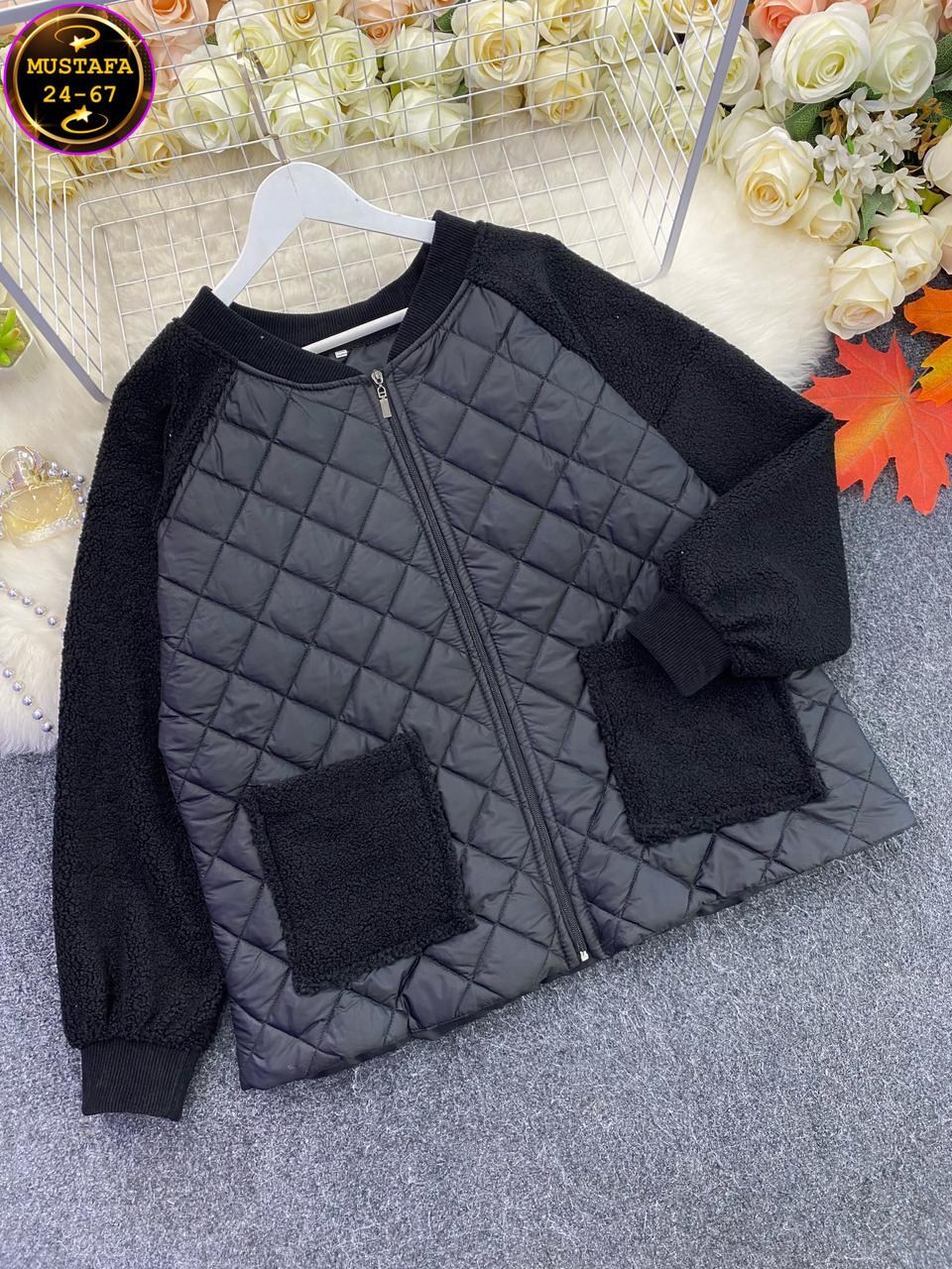 комбинированная куртка,повседневная куртка,куртка модная,женская короткая куртка из овечьей шерсти,теплая куртка