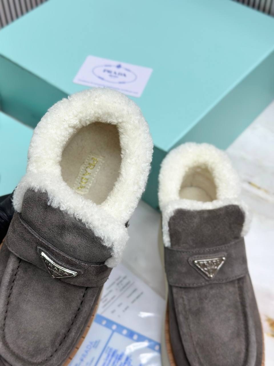 ,прада ботинки,лоферы prada,ботинки prada,зимняя