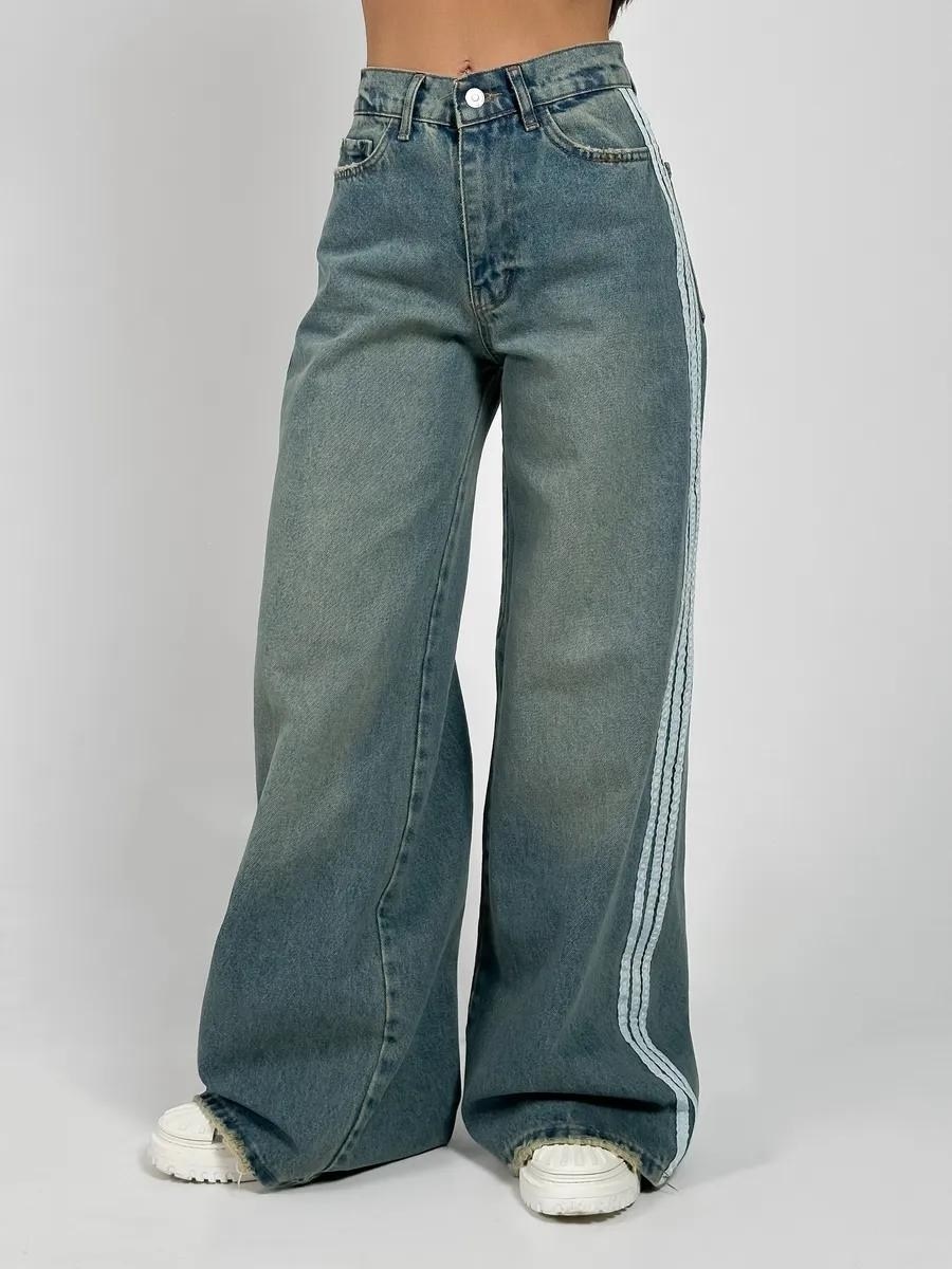 джинсы широкие,джинсы модные,широкие женские джинсы,комбинированные джинсы,женские джинсы