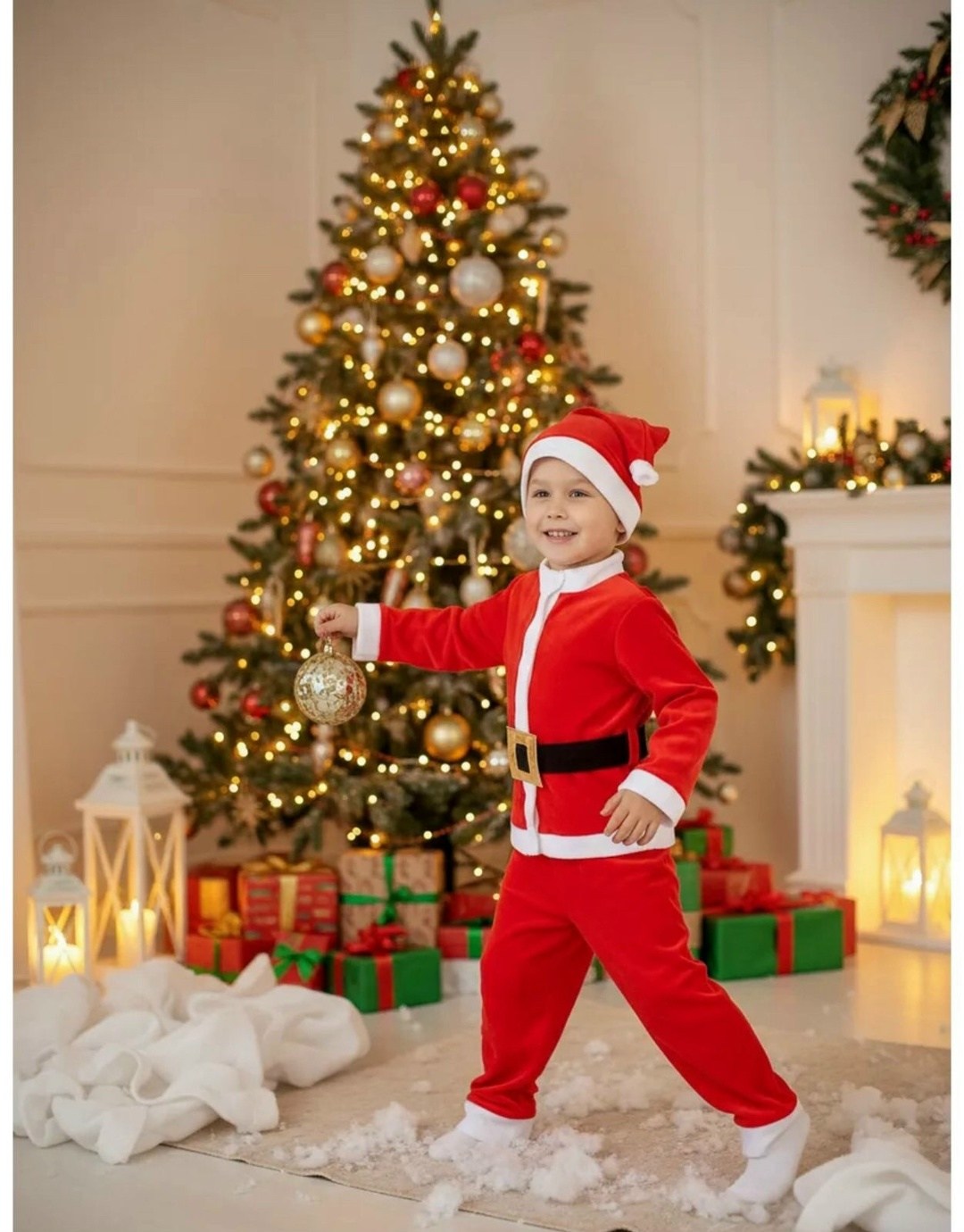 новогодние костюмы для мальчика,новогодний костюм для малышей санта,новогодние костюмы для детей,детский костюм санта клауса,костюм санта клауса для мальчика