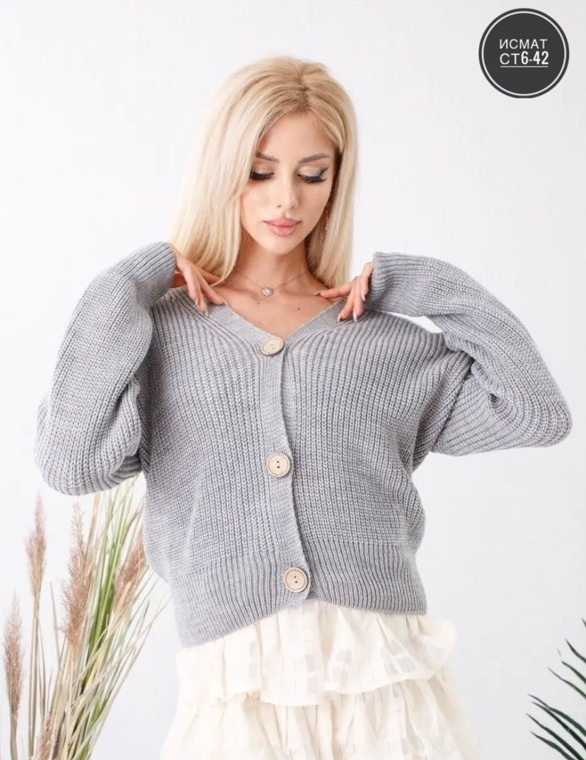 кардиган оверсайз на пуговицах укороченный вязаный,кардиган вязаное,кардиган женский серый,кардиган,женский вязаный кардиган
