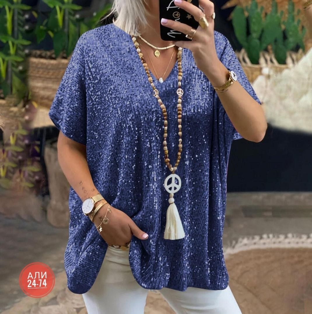 блестящая рубашка,блузка модная,модная женская блузка,футболка с пайетками,женская блузка