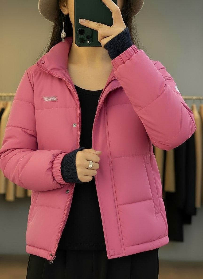 пуховик повседневный,повседневная куртка,куртка короткая,куртка теплая,женская зимняя куртка