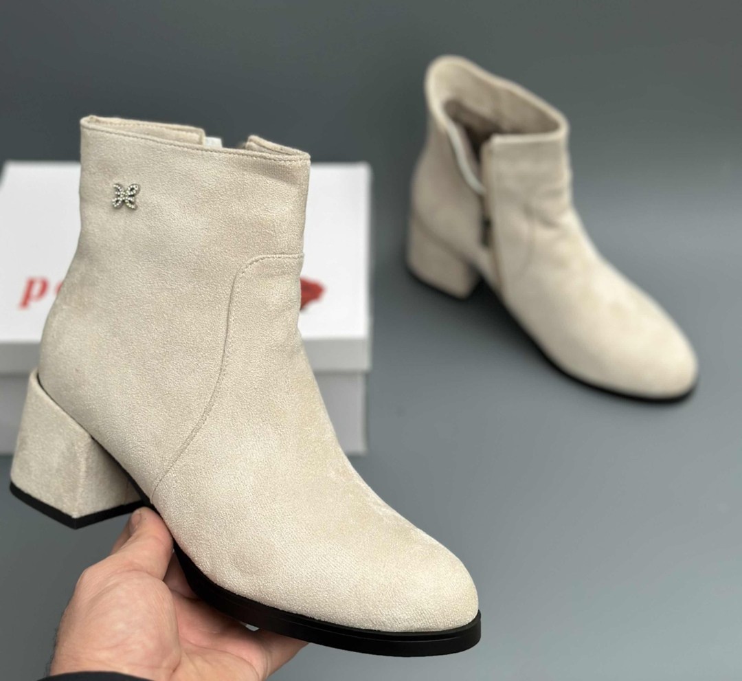 ,женские ботильоны,бежевые ботильоны,замшевые ботильоны,женская