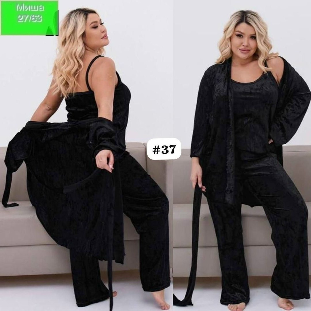 пижама женская 4ка велюр,женская пижама больших размеров,пижама женская велюр,пижама женская тройка,пижама комплект женская
