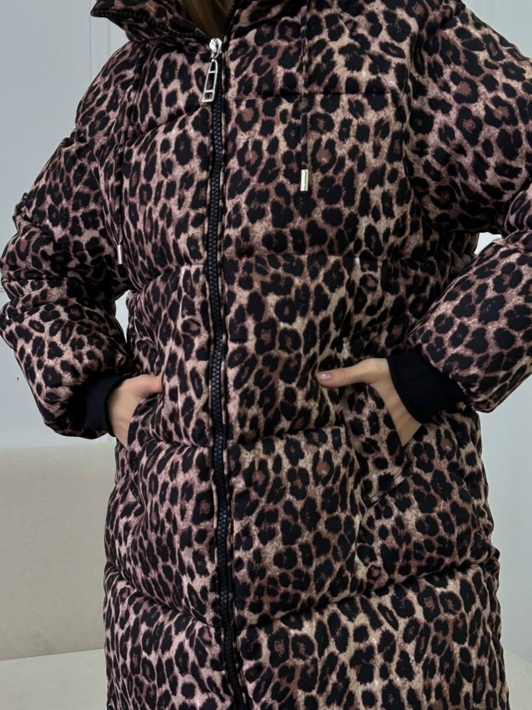пуховик двусторонний,леопардовый пуховик,женские пуховики,зимняя куртка двусторонняя,демисезонная куртка