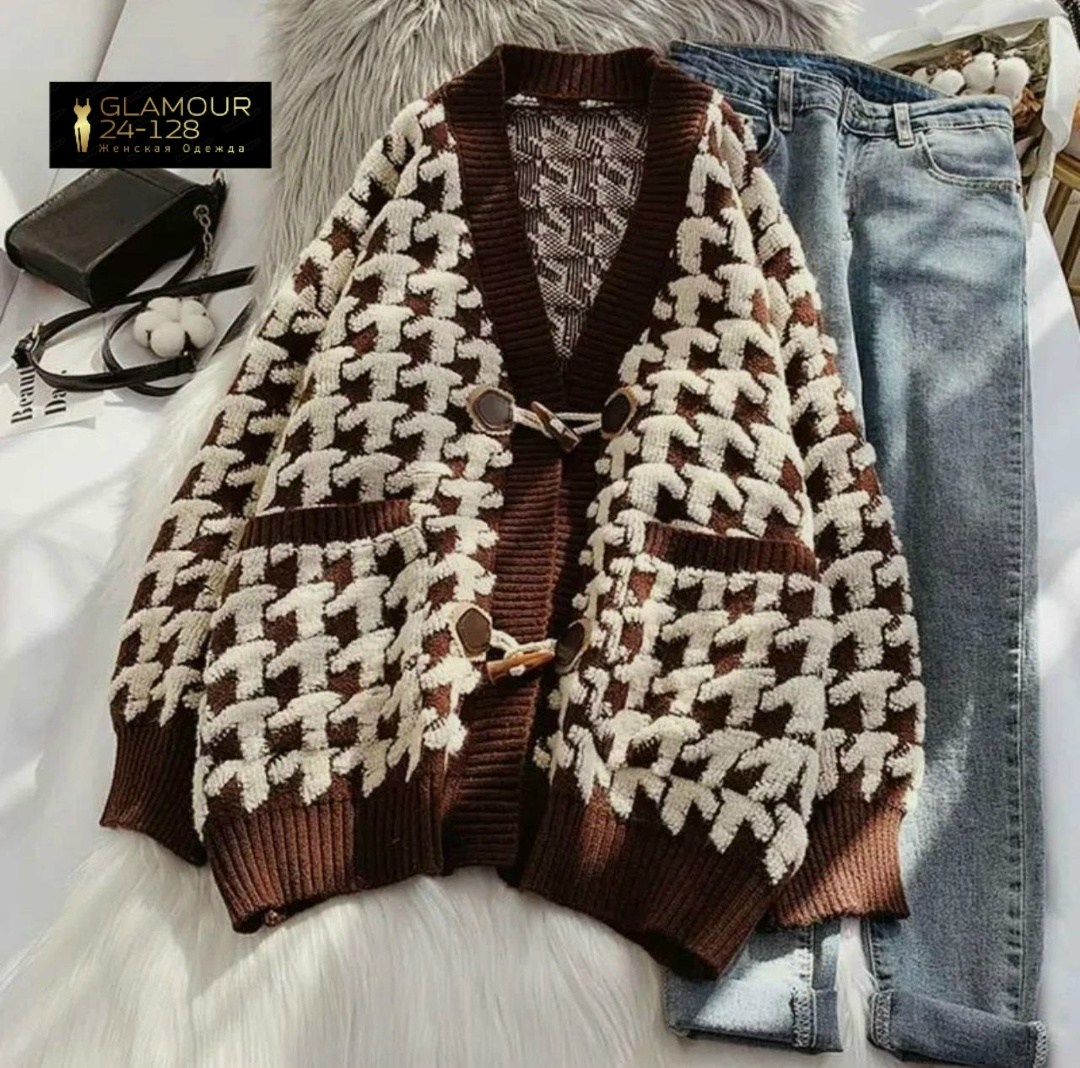 toptop кардиган гусиная лапка,sandro кардиган гусиная лапка,кофта кардиган,кардиган вязаное,кардиган стильный