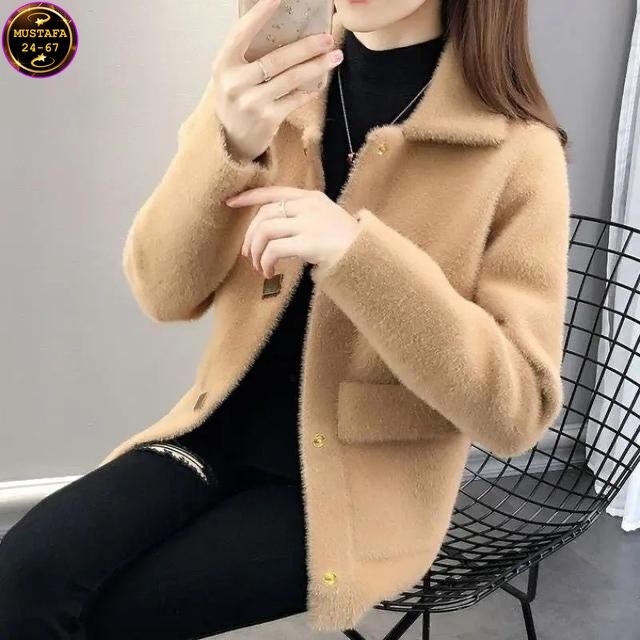 кардиганы из искусственного кашемира,куртка женская теплая,теплое пальто,шерстяное пальто,пальто в корейском стиле