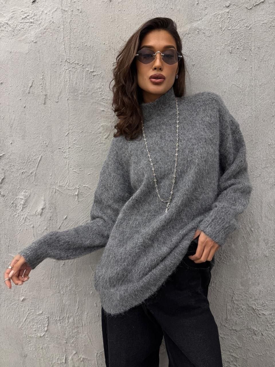 свитер,свитер повседневный,джемпер оверсайз,трикотажный свитер,модный свитер