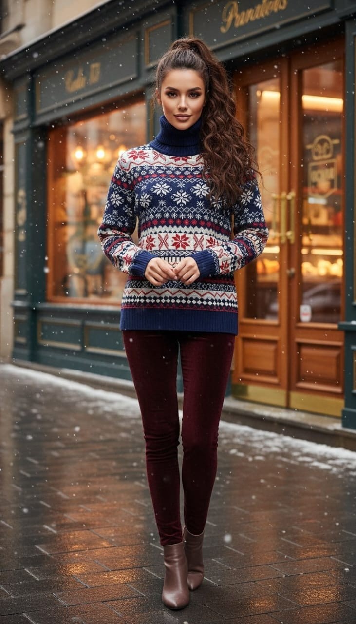 свитер женский с оленями,свитера с оленями,джемпер с оленями,зимние свитера с оленями,свитер