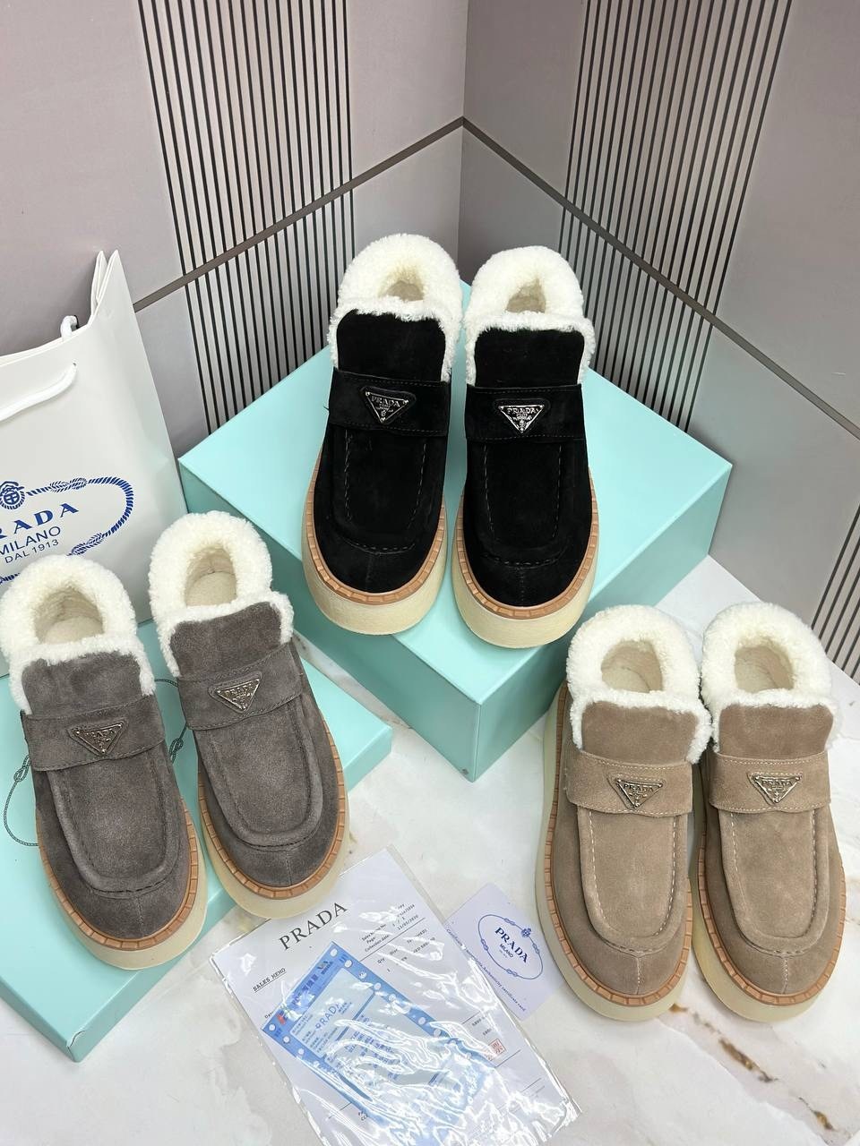 ,прада ботинки,лоферы prada,ботинки prada,зимняя