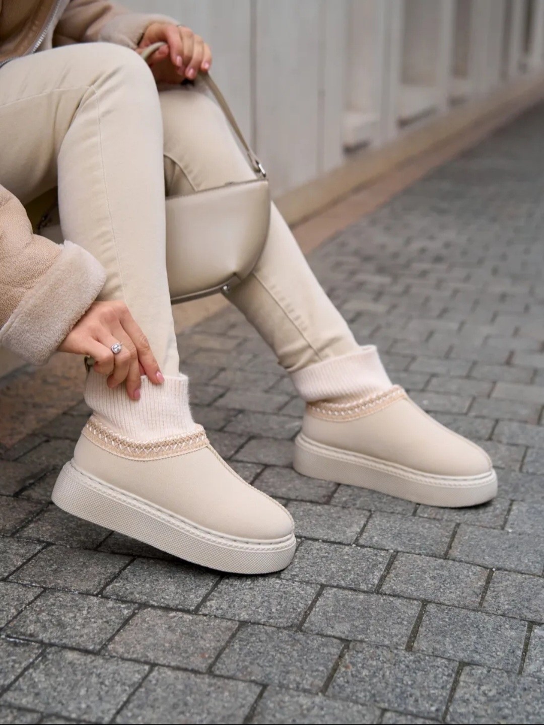 женские угги,модные образы,модные угги,зимний стиль одежды