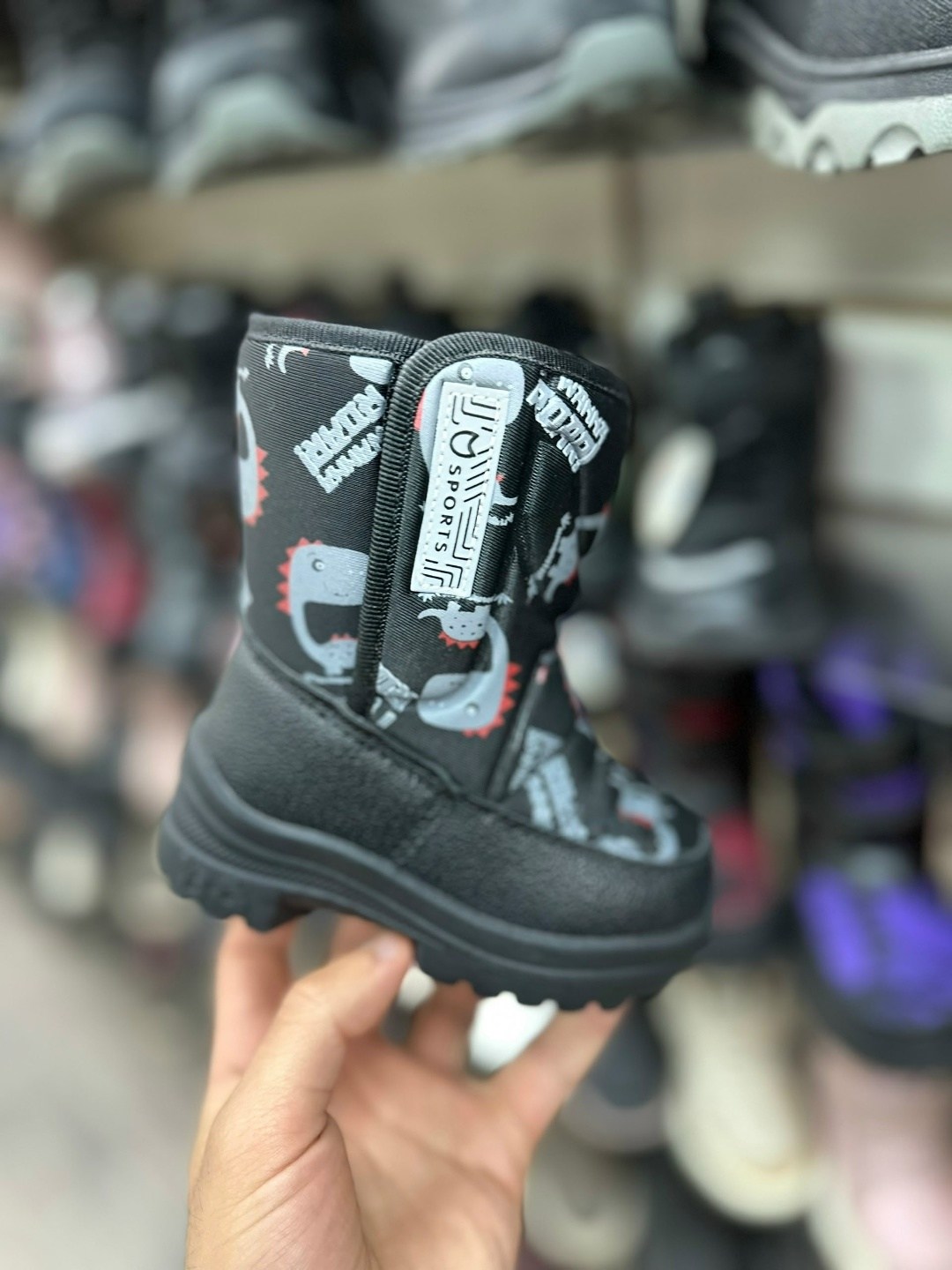 ,сапоги детские,сапоги зимние для мальчика,зимние детские сапоги nordman lumi на липучке темно-серые,детская