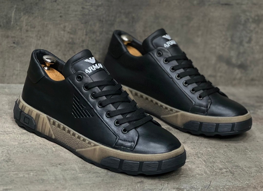 ,армани кеды кожаные,мужские кроссовки,спортивная ,кожаные кеды