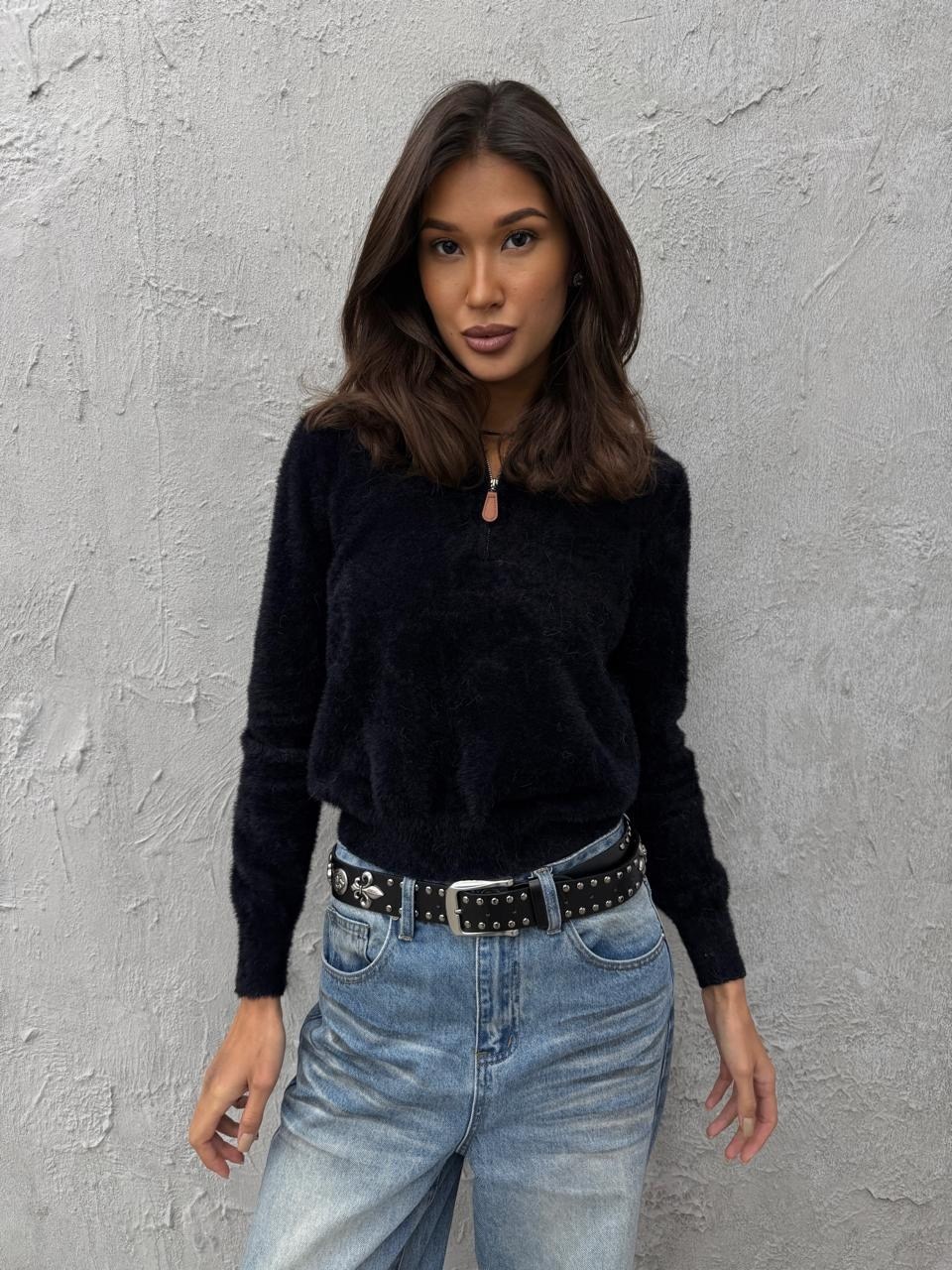 серый джемпер,женская кофта,свитер джемпер,свитер удлиненная,свитер укороченная