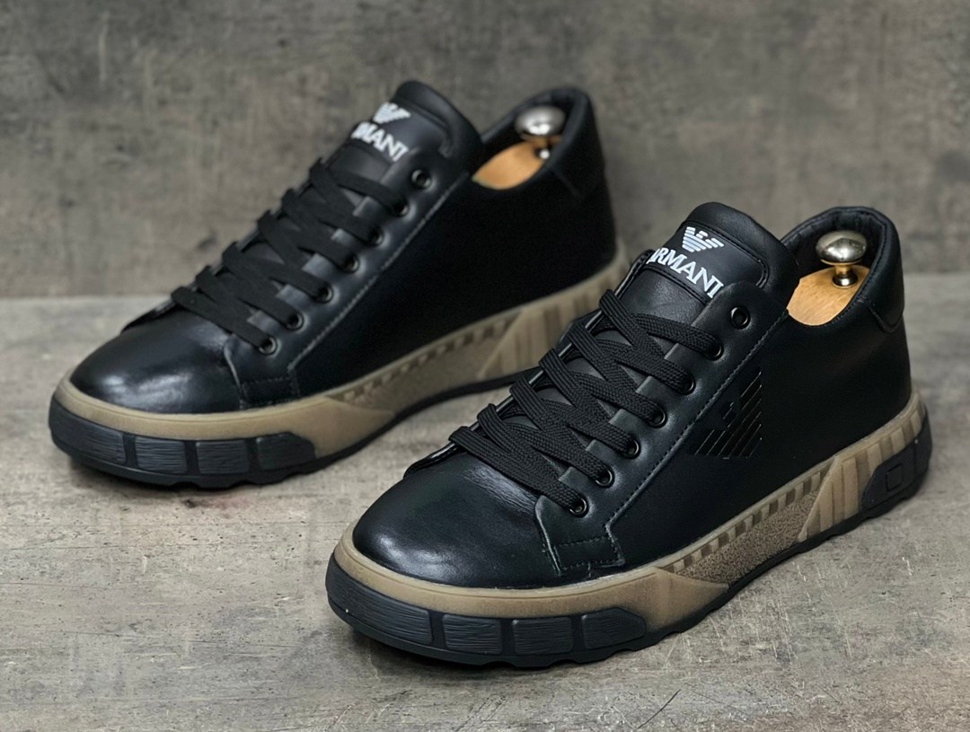 ,армани кеды кожаные,мужские кроссовки,спортивная ,кожаные кеды