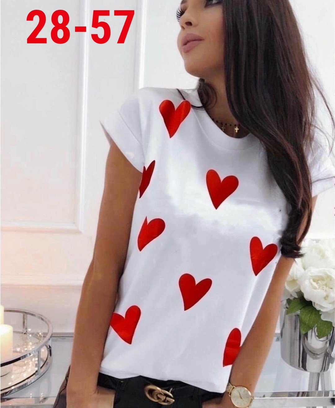 женская футболка,футболка женская с принтом сердечки,летние футболки,футболка,женские футболки с принтом