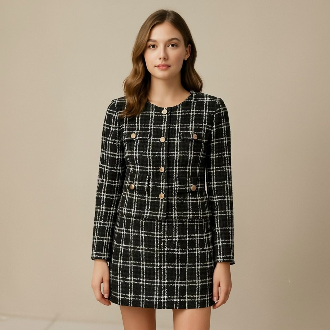 твидовый костюм,твидовый жакет с платьем,жакет,модели юбки,костюм с юбкой твидовый