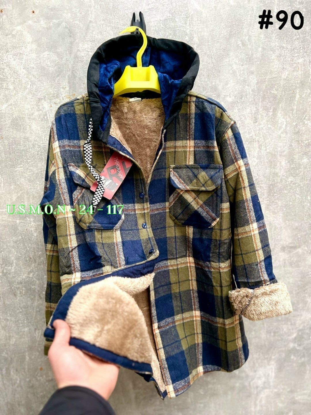 рубашка с капюшоном,рубашка теплая,рубашка на меху,рубашка в клетку с капюшоном,рубашка на флисе