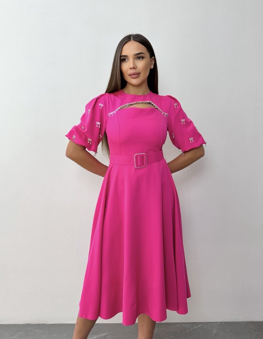 платье креп,платье с поясом,элегантное платье,модное платье,платье