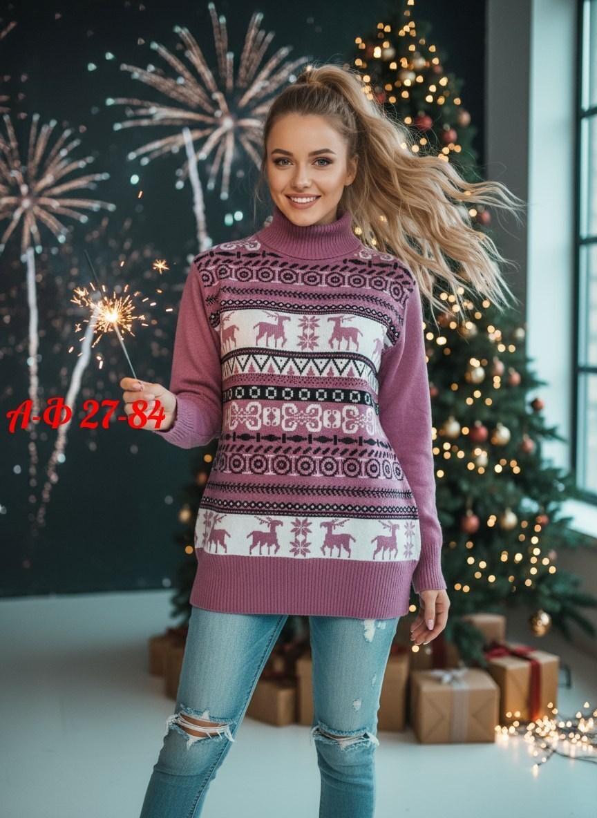 свитер с горлом новогодний с оленями вязаный,свитера с оленями,джемпер новогодний с оленями свитер парный теплый,свитер женский с оленями,свитер женский