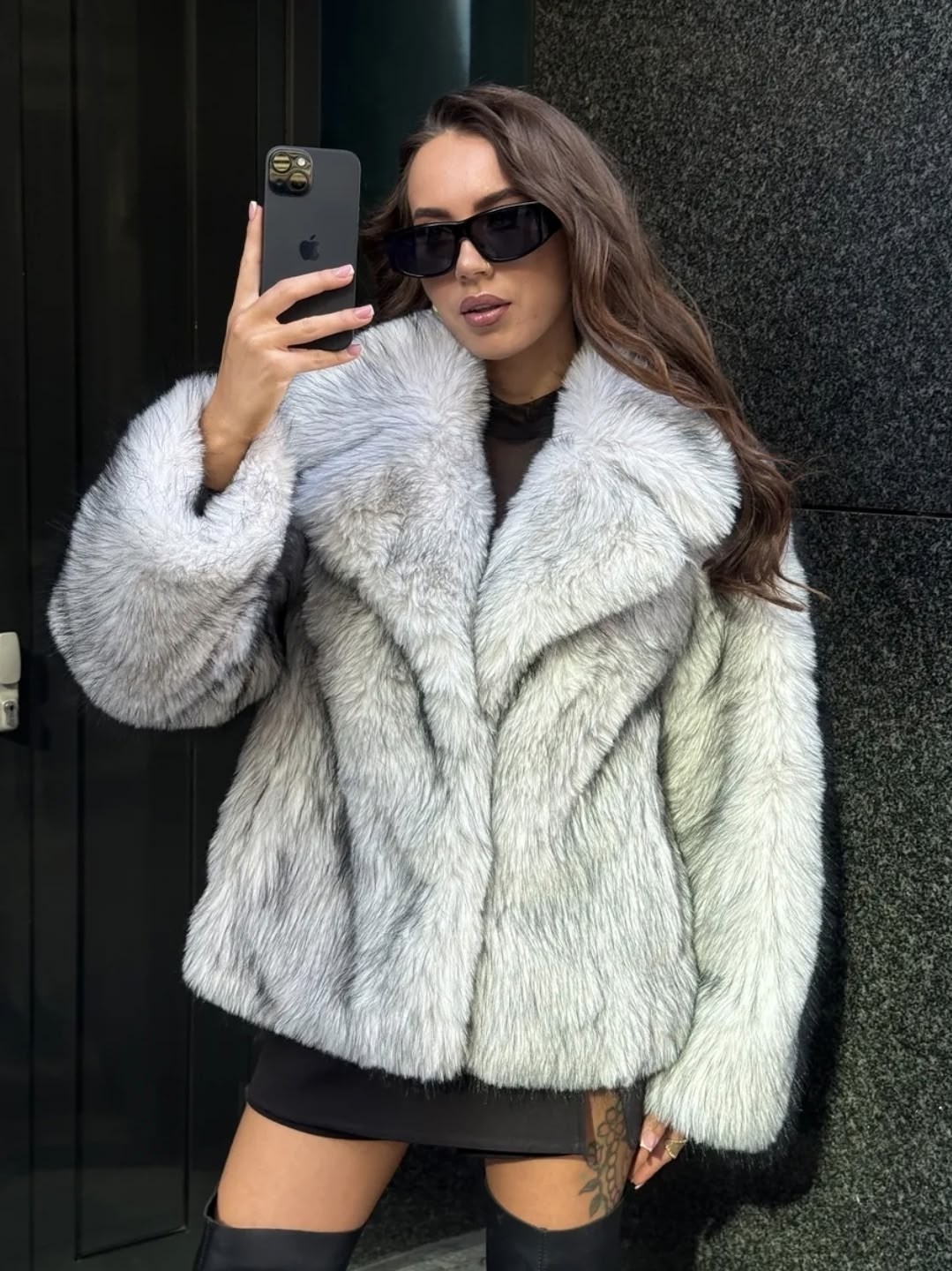 искусственная шуба,шуба песец,шуба из экомеха,шуба короткая,шуба зимняя