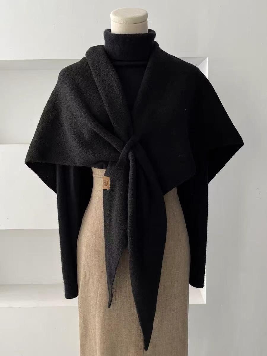 вязаная накидка,шарф накидка,накидка,шарфы для женщин,теплая накидка