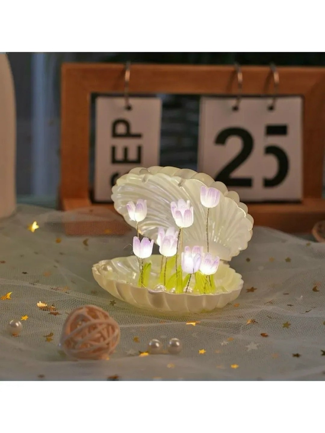 ночник ракушка,светильник ракушка,ночник ракушка с жемчужиной,шкатулка ракушка,форма ракушки