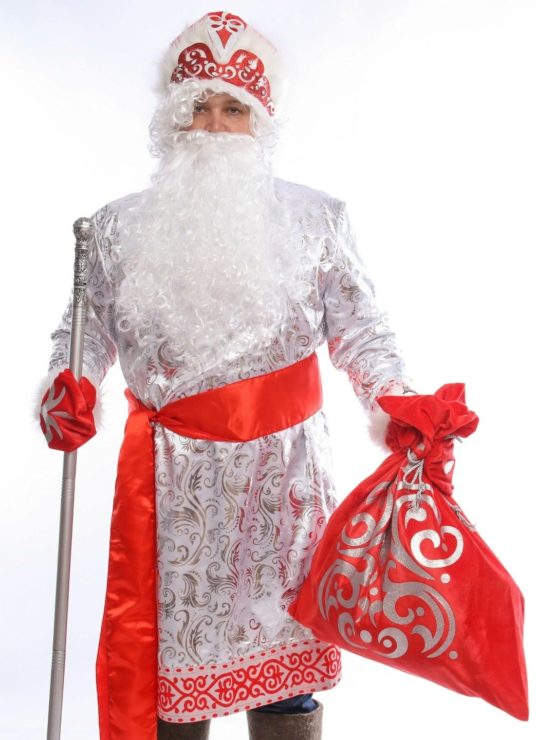 костюм деда мороза из парчи,костюмы деда мороза,костюм деда мороза царский,карнавальный костюм деда мороза взрослый,костюм карнавальный мужской дед мороз