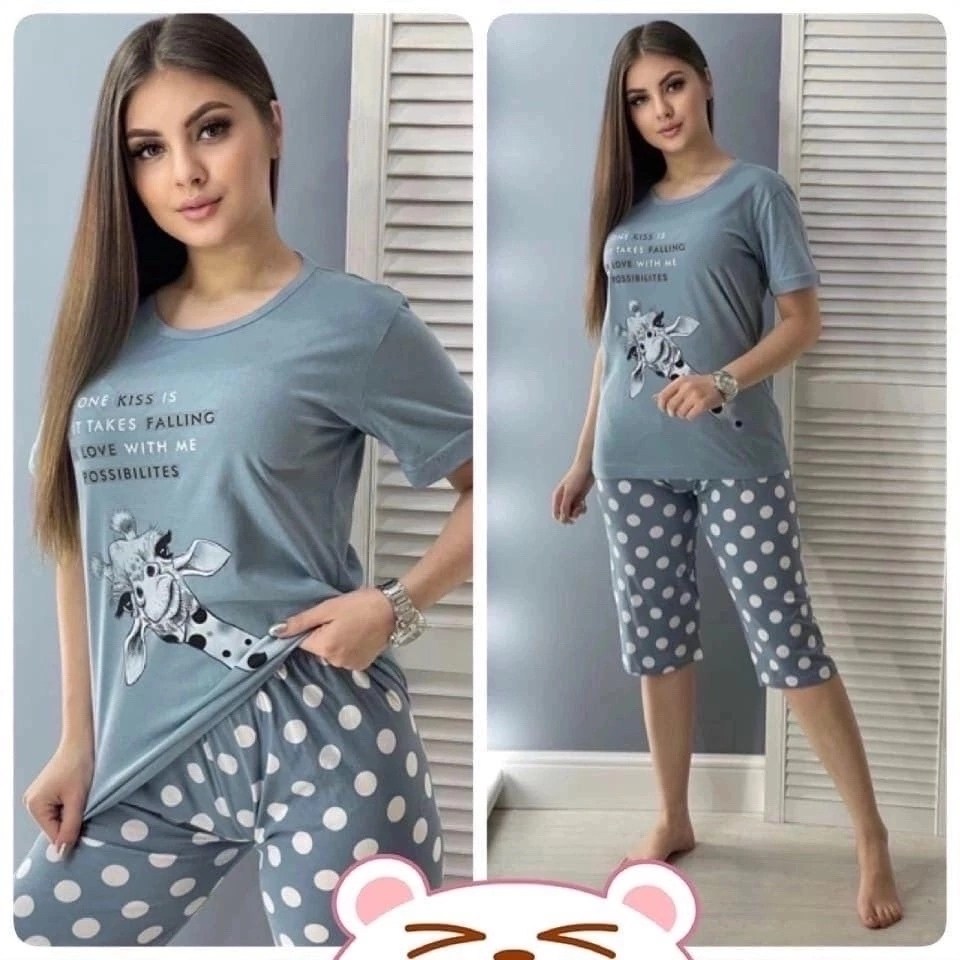 женская пижама,пижама хлопок женская,пижама с бриджами,женская пижама с бриджами,пижама с бриджами для дома