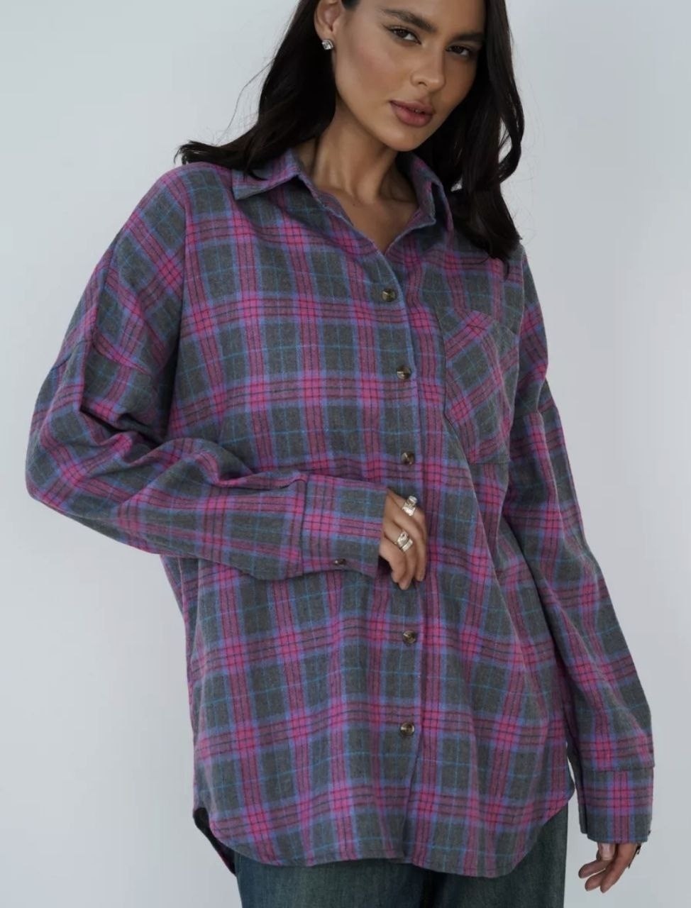 рубашка в клетку женская оверсайз,женская рубашка в клетку,рубашка клетка,рубашка клетчатая,рубашка оверсайз в клетку удлиненная