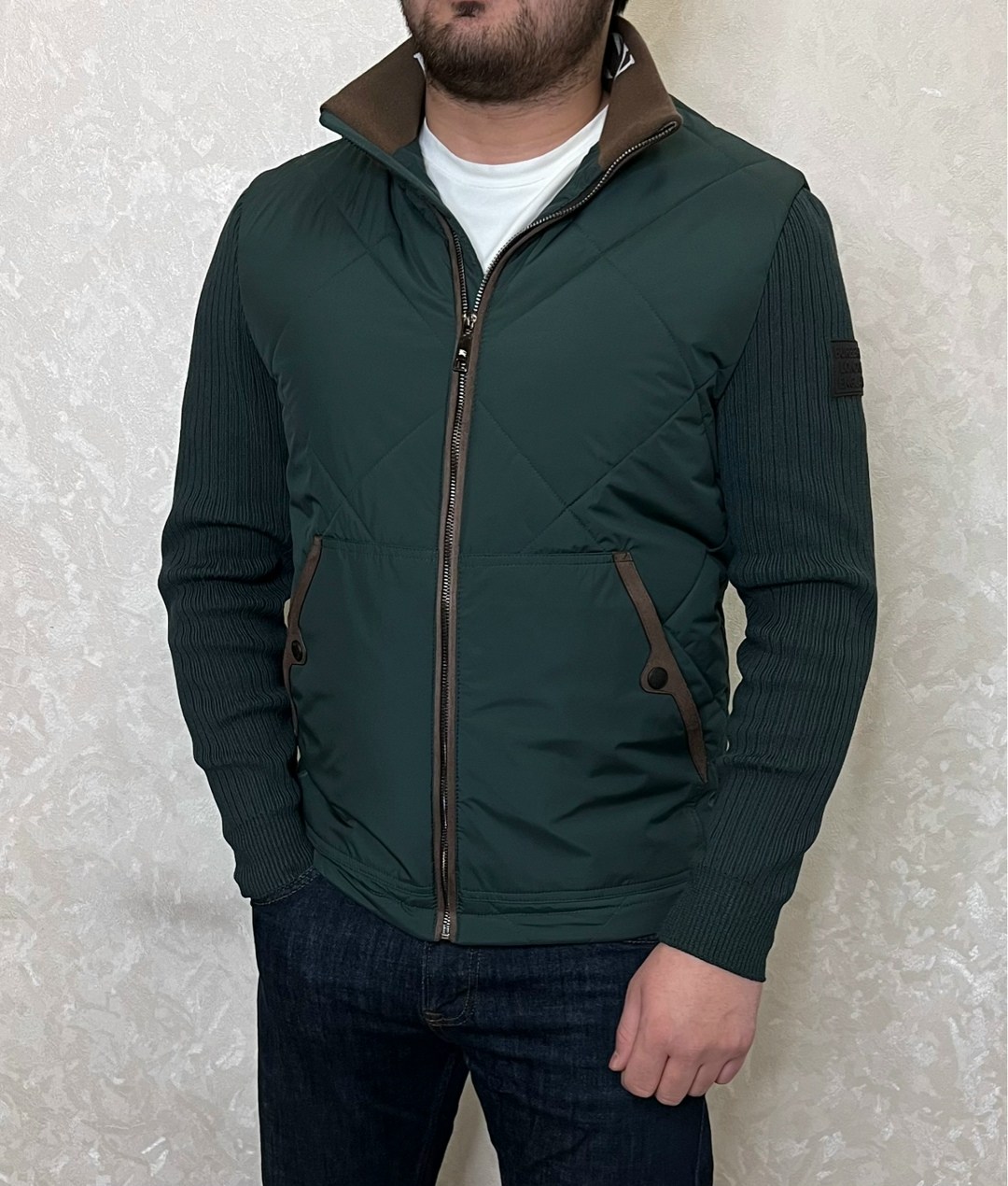 бежевая куртка мужская,куртка весенняя мужская,куртка демисезонная мужская,демисезонная куртка,комбинированная куртка