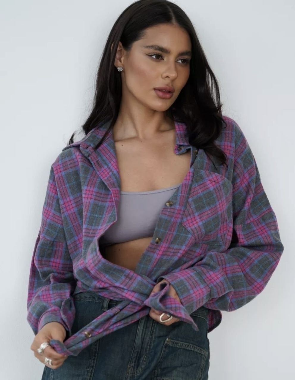 рубашка в клетку женская оверсайз,женская рубашка в клетку,рубашка клетка,рубашка клетчатая,рубашка оверсайз в клетку удлиненная