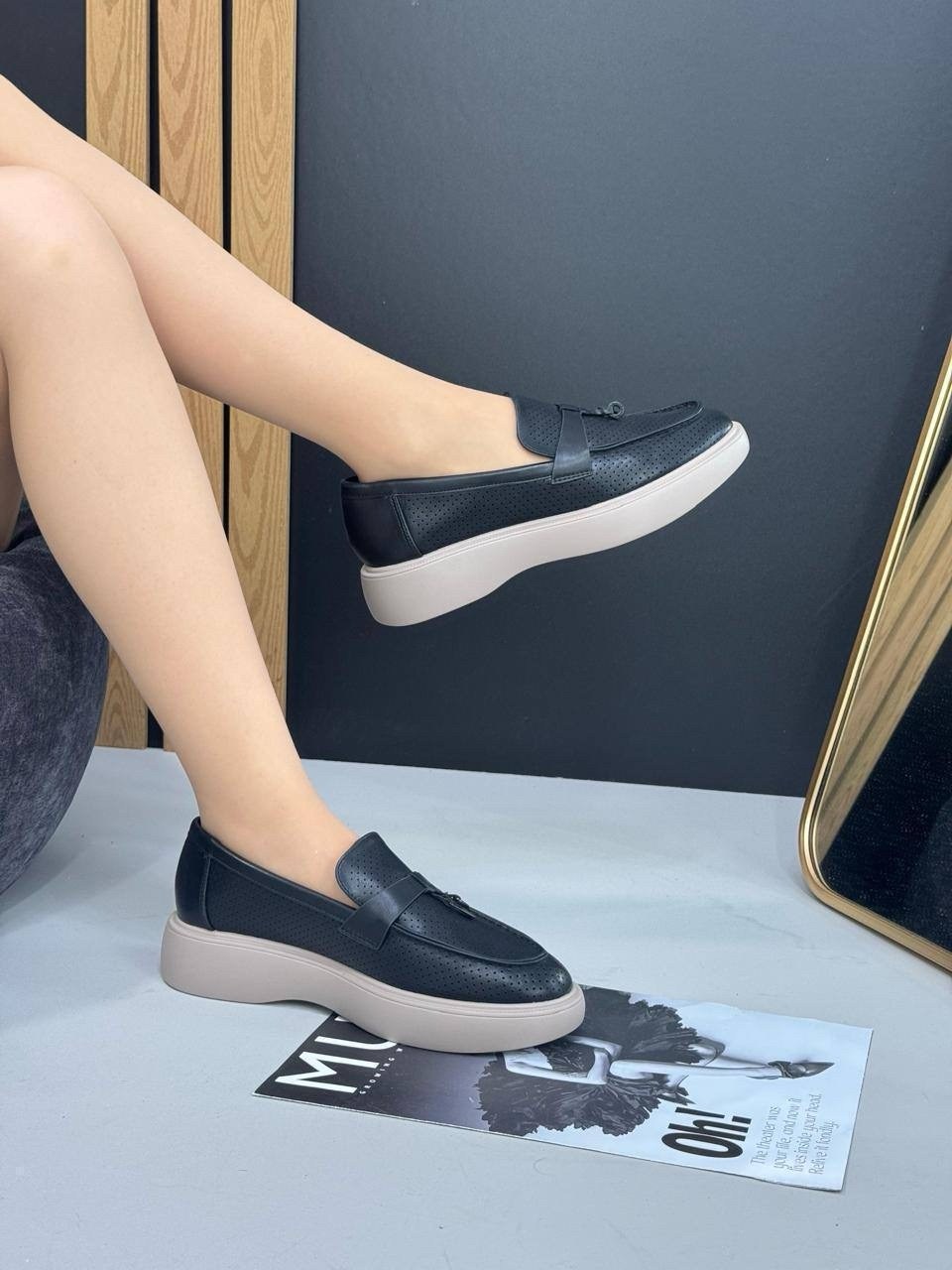 лоферы с перфорацией,женские мокасины,мокасины с перфорацией,лоферы женские,белые мокасины с перфорацией зенден