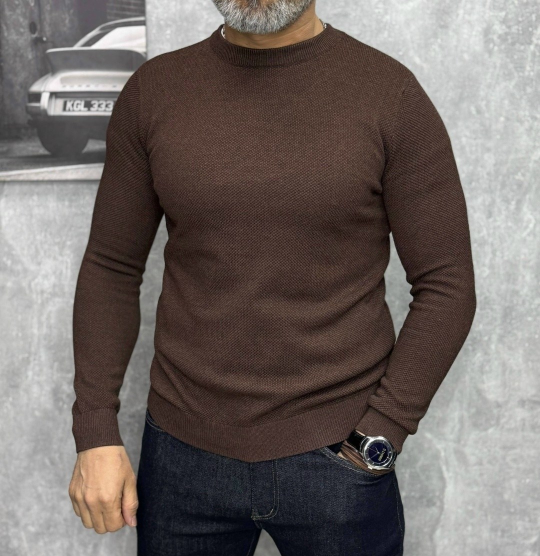 джемпер повседневный,бежевый джемпер,джемпер,трикотажный джемпер,коричневый джемпер