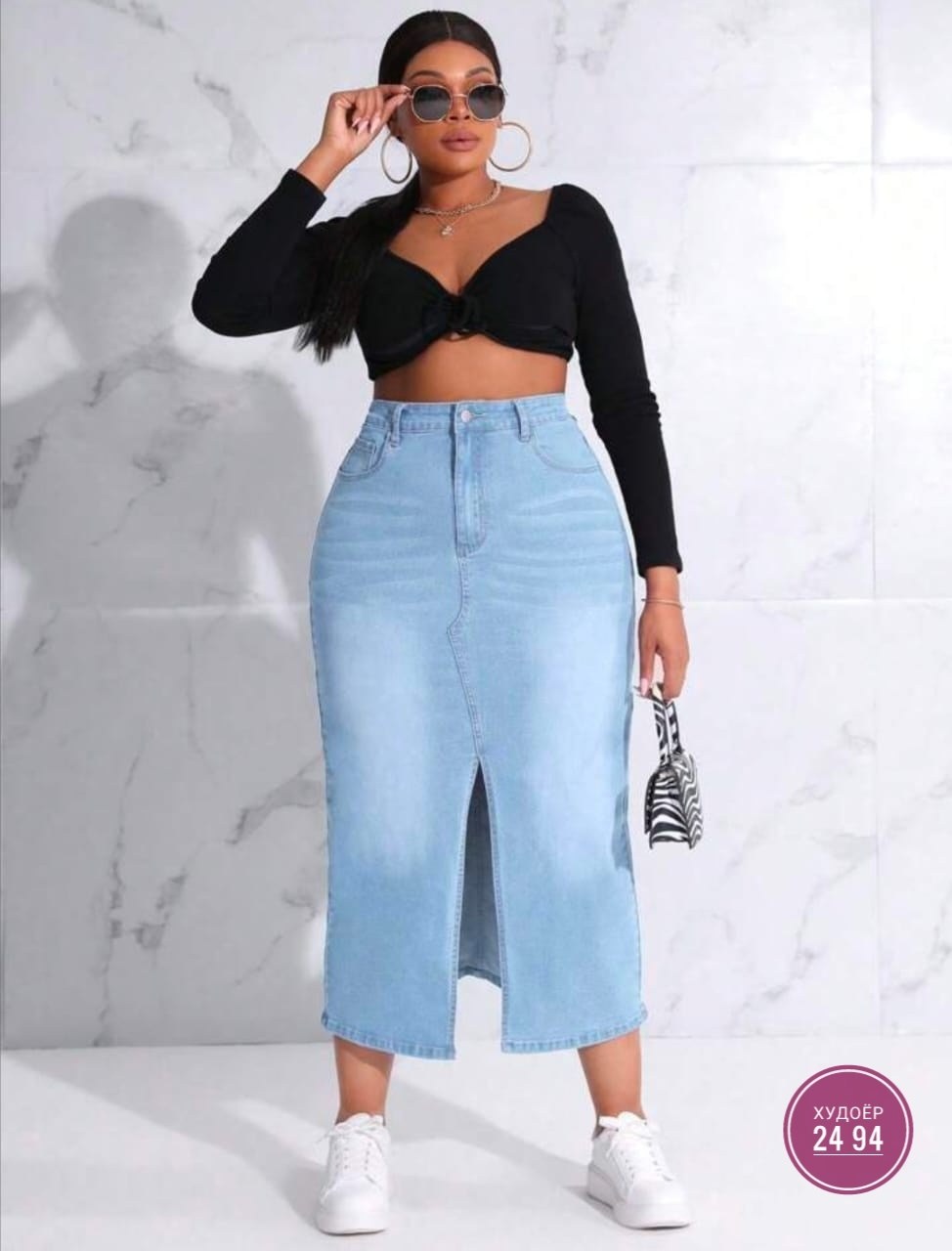джинсовая юбка,комбинированная джинсовая юбка,джинсовая юбка с высокой талией,модная юбка,джинсовая юбка миди