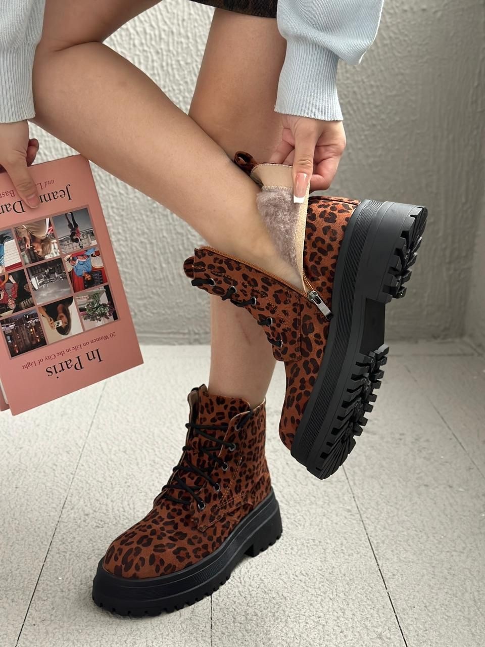 ,леопардовые ботинки,ботинки женские, женская,модные ботинки