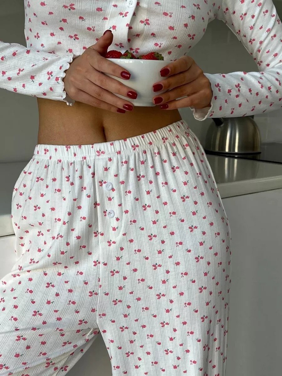 пижама со штанами с принтом,пижама женские,пижама со штанами,пижама жeнская со штанами,пижама для женщин