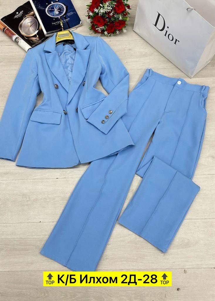 женский брючный костюм двойка,костюм двойка женская,брючный костюм светло голубой,костюм брючной деловой,костюм тройка женский 2025