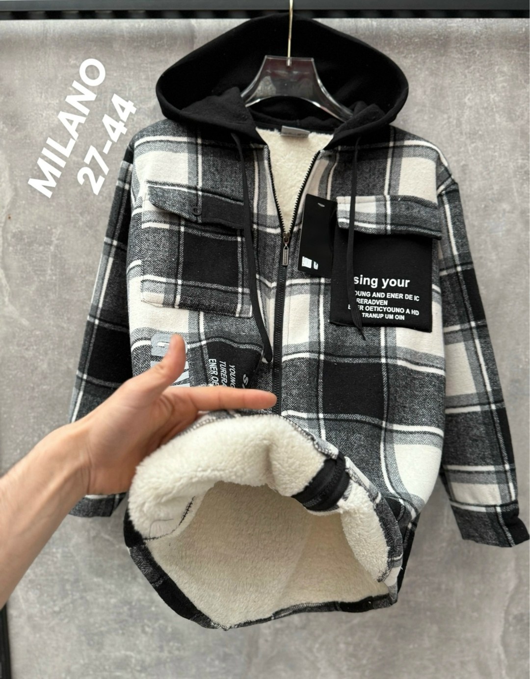 рубашка в клетку с капюшоном,рубашка с капюшоном,куртка рубашка,повседневная куртка,теплая рубашка