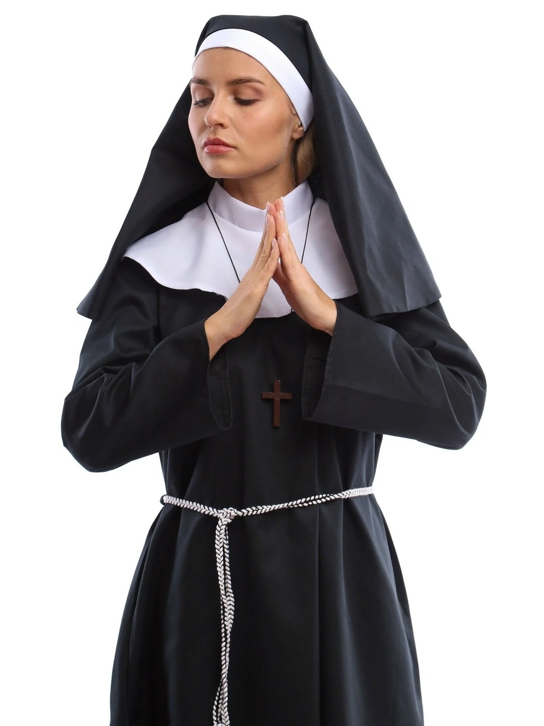 карнавальный костюм монашки женский,костюм монашки для взрослых,костюм монахини,костюм монашки,карнавальный костюм монашка