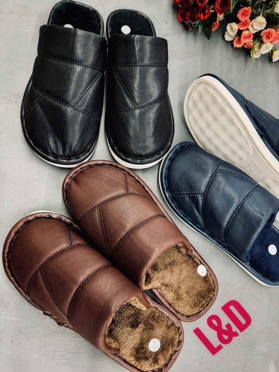 тапочки мужские кожаные,домашние тапочки мужские,тапочки мужские из натуральной кожи,тапочки домашние из натуральной кожи,мужские тапочки