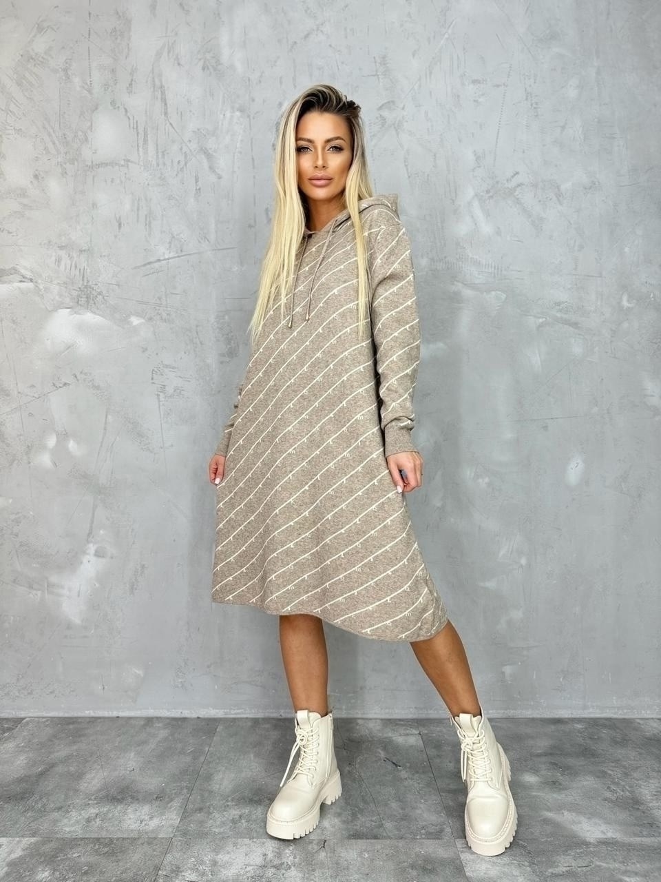 вязаное платье теплое,теплая туника,платье теплое,вязаное платье,трикотажное платье